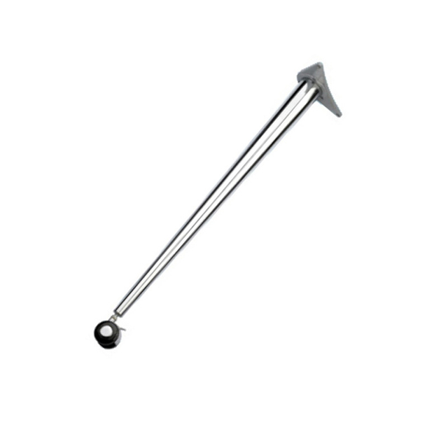 Perna de móveis cromada com revestimento em pó de metal de aço popular com rodízio