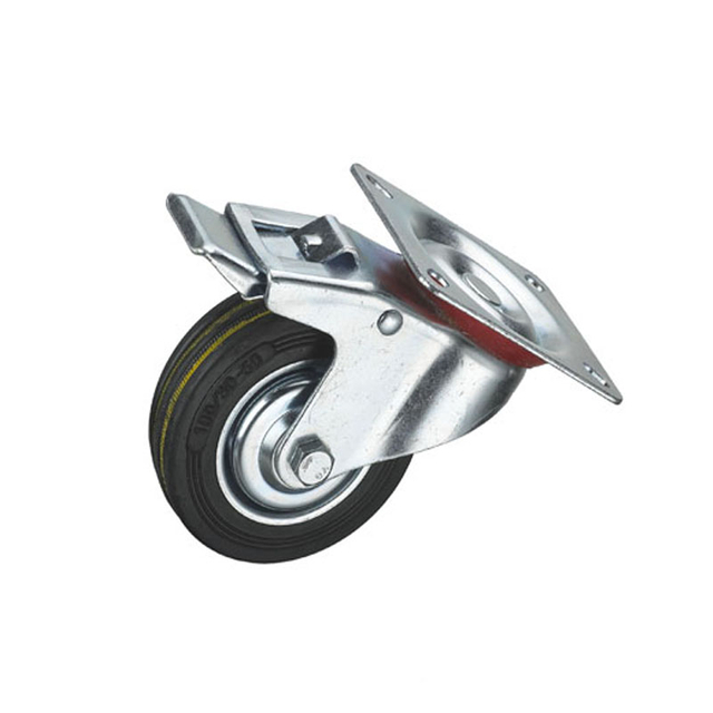 Rodízio de plástico industrial com carga de 50 kg para carrinho