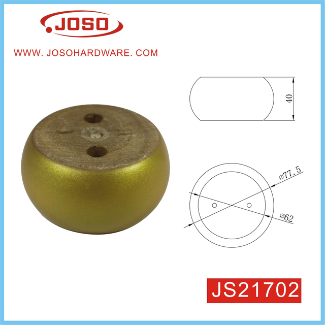 Perna redonda de móveis de madeira maciça para sofá na sala de estar