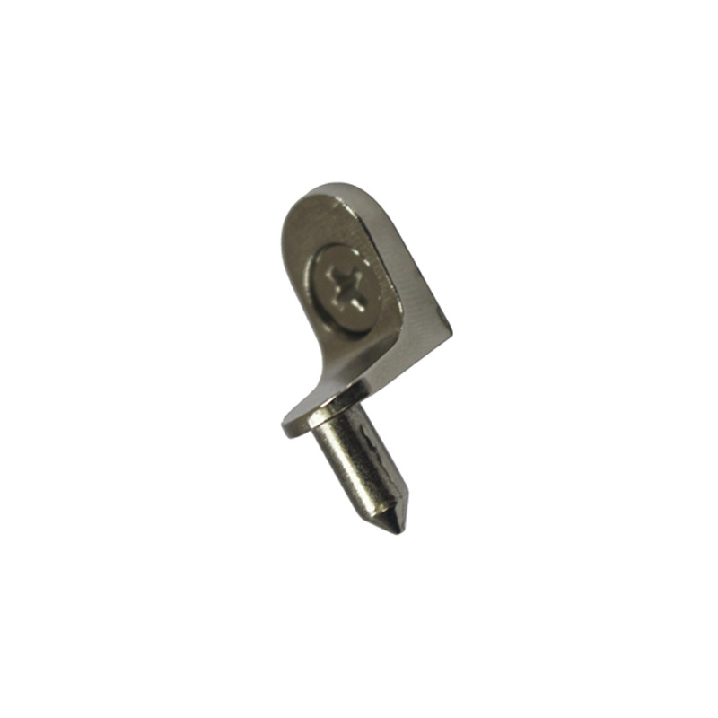 Suporte de prateleira de canto niquelado para armário