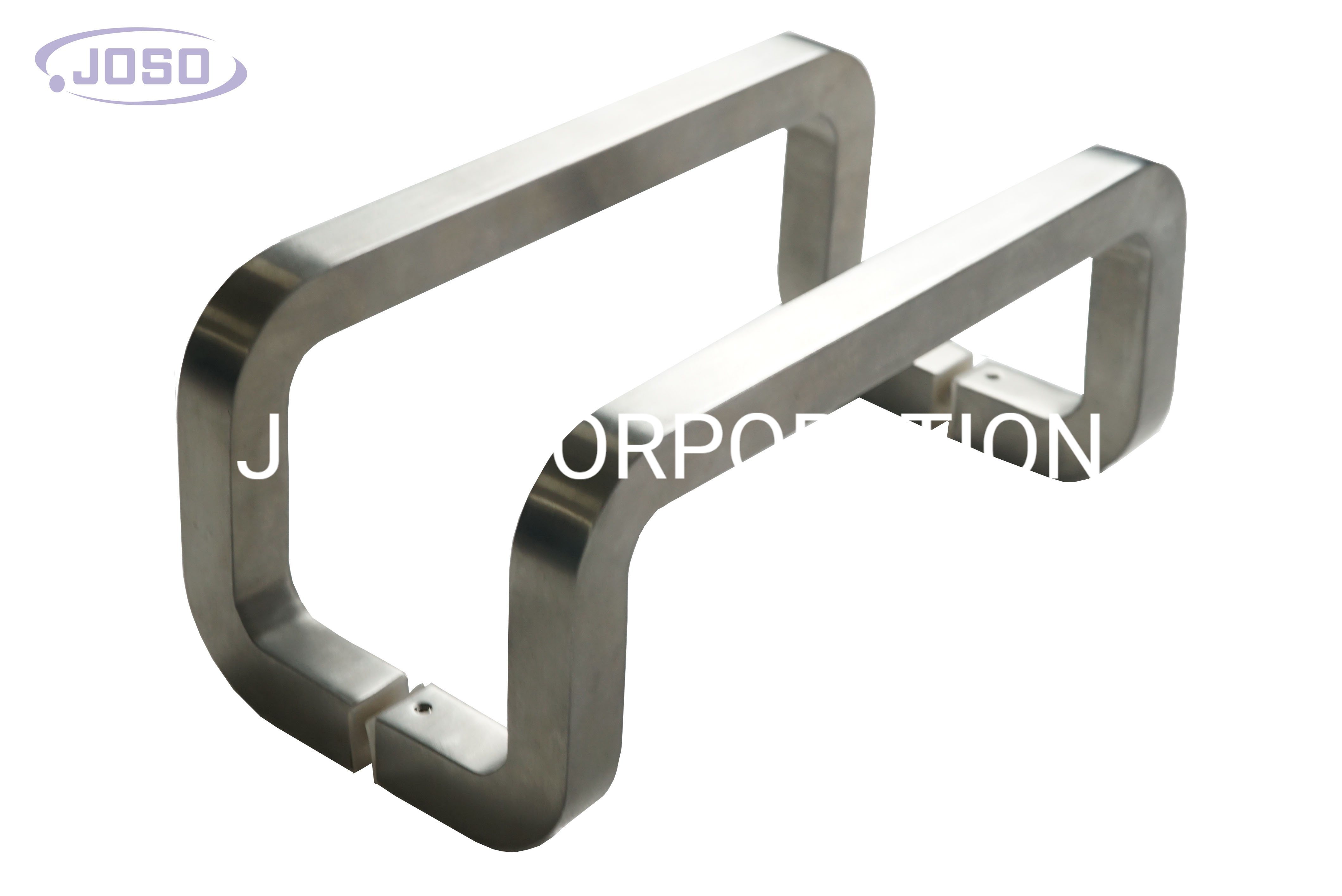 Maçaneta de porta de aço inoxidável com design simples e estilo fashion em forma de H para ferragens de móveis de porta de vidro