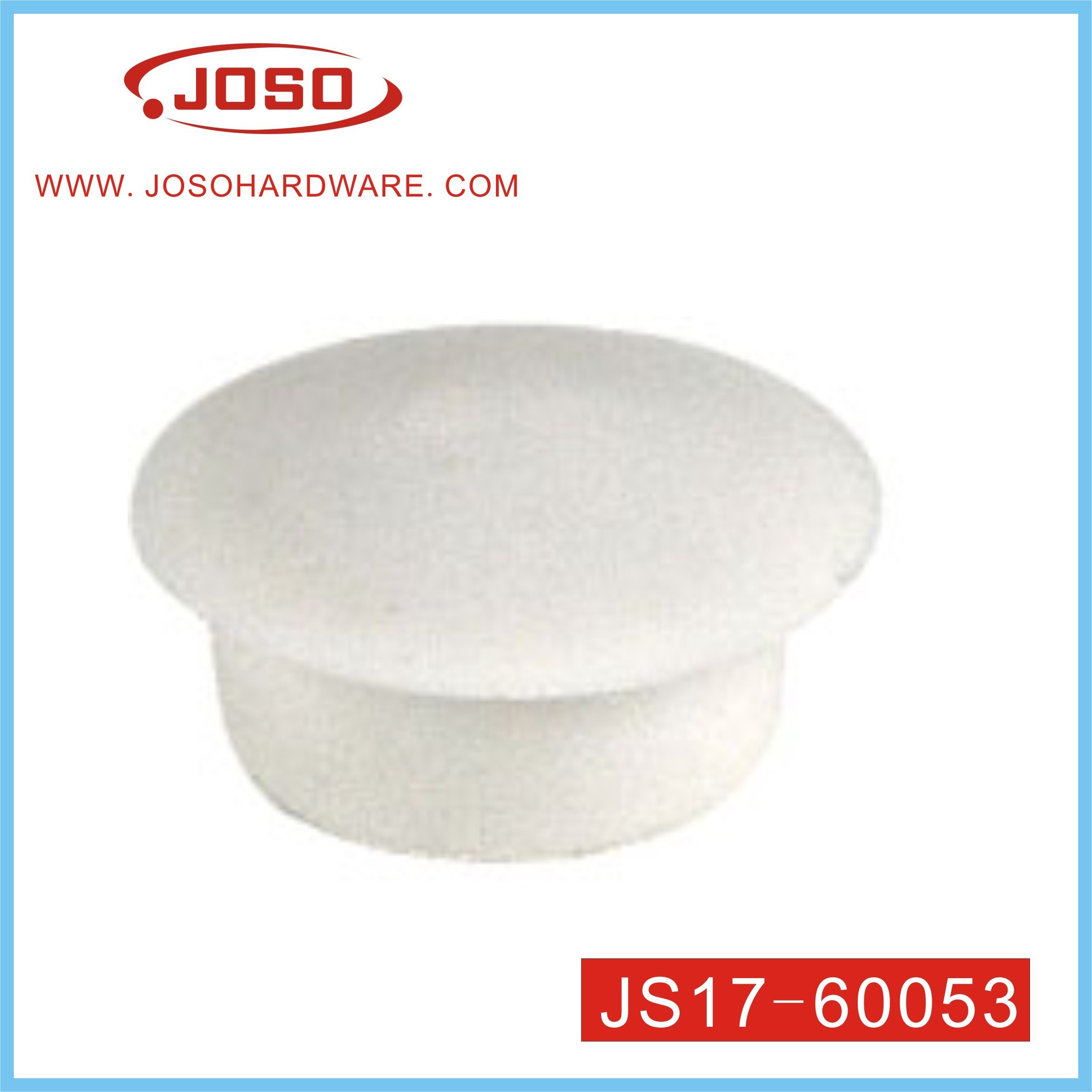 Tampa de parafuso de cogumelo de 16 mm de diâmetro branco de hardware para perna de mesa