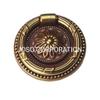 56mm antigo anel de bronze lidar com móveis lidar com ferragem liga de zinco punho