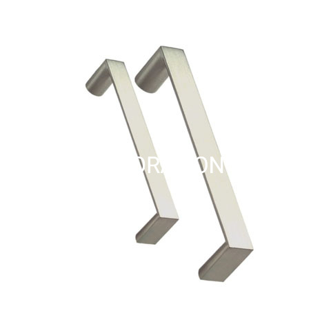 Fornecimento de fábrica 96mm liga de zinco escovado estilo T maçaneta da porta maçaneta do quarto