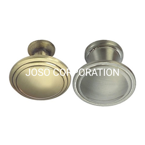 Fashoin liga de zinco 28 mm 30 mm escovado para móveis botão do armário botão da alça