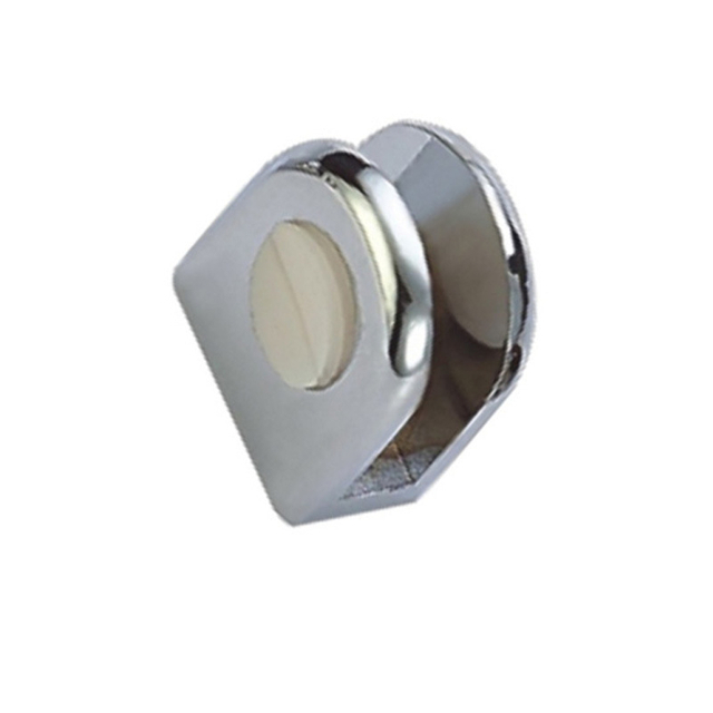 Fornecimento de fábrica liga de zinco 5mm clipe de vidro para banheiro braçadeira de vidro com dobradiça