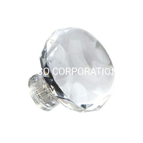 Maçaneta de cristal da moda para móveis, maçaneta do armário, maçaneta da cozinha