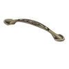 A curva de cobre antiga clássica deu forma ao punho liga de zinco da cozinha de 96mm 128mm