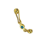 Alça de peito com alça de diamante dourada de liga de zinco de alta qualidade 64 mm 96 mm