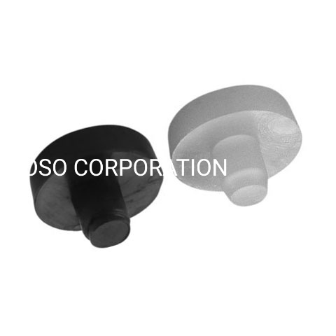 Acessórios para móveis com conector de almofada plana de diâmetro de plástico de fornecimento de fábrica de 17 mm