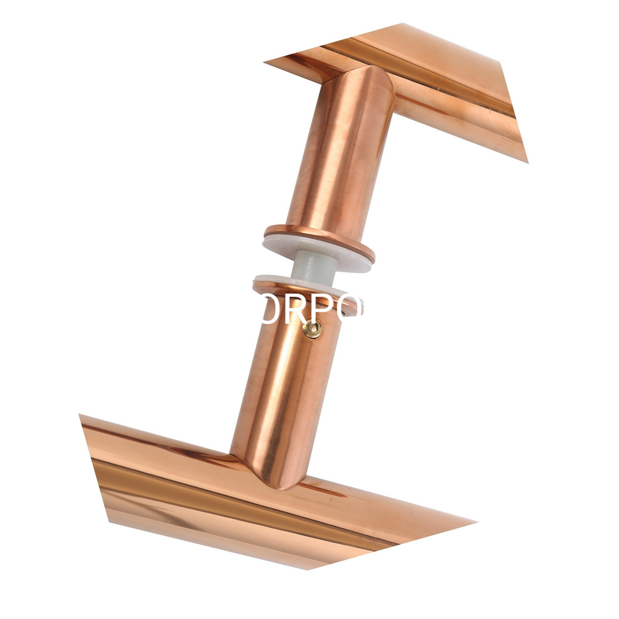 Maçaneta de porta de vidro dourada em aço inoxidável Cc450 Móveis polidos maçaneta maçaneta de porta