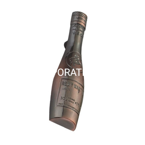 Moda garrafa forma cobre antigo 64mm alça pequena gaveta alça de móveis