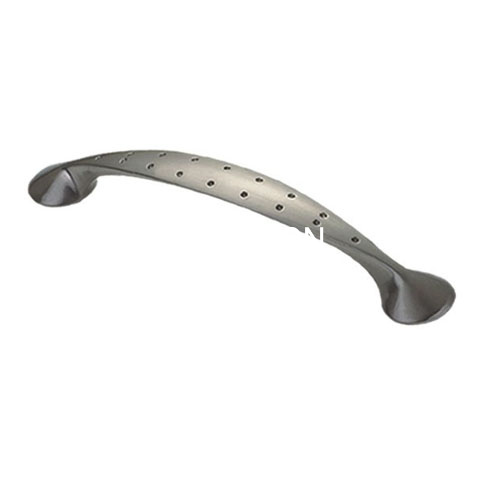 Fornecimento de fábrica personalizado em liga de zinco 96 mm com alça para móveis escovados armário de cozinha