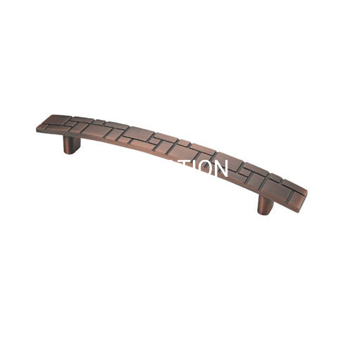 Punho quadrado antigo liga de zinco da caixa do punho do bronze 96mm 128mm 160mm