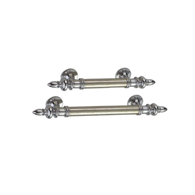 Maçaneta de porta em liga de zinco luxuosa leve de 200 mm Maçaneta de porta de escritório Maçaneta de cozinha