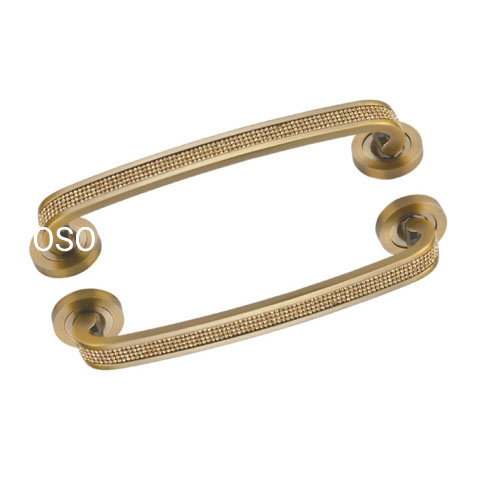 Estilo europeu liga de zinco dourado 270mm maçaneta da porta escritório interno