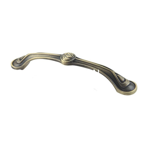 Fornecimento de fábrica 128mm cristal antigo bronze arco gabinete alça guarda-roupa