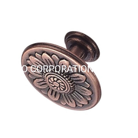 Fornecimento de fábrica liga de zinco cobre antigo 32mm botão da gaveta botão do armário