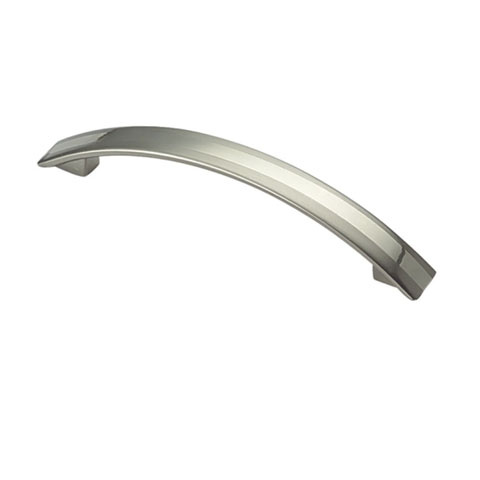 Fornecimento de fábrica liga de zinco 96mm escovado puxador de móveis dourados alça de moda