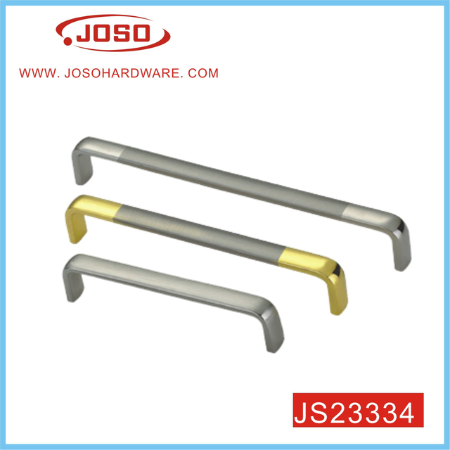 Puxador de móveis estilo arco escovado e cromado para gaveta de sobremesa