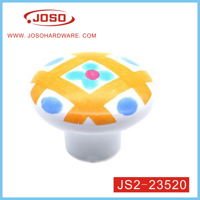 Punho colorido da mobília da cerâmica da liga de zinco para a porta e a gaveta