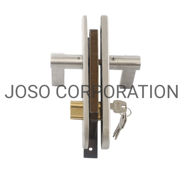 Maçaneta de porta banhada a cetim, aço inoxidável 304, fechadura de porta, maçaneta tubular, trava de alavanca