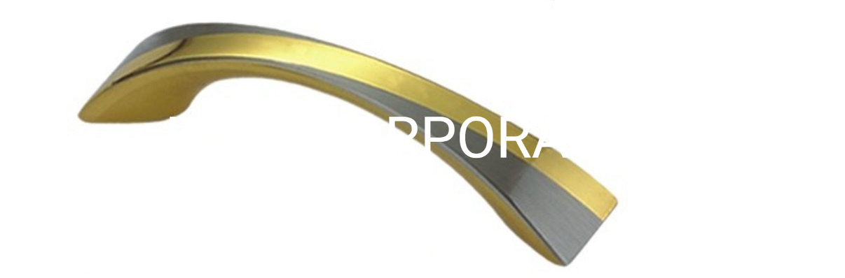 Alça de decoração em liga de zinco estilo europeu alça de metal de cor dupla alça pequena