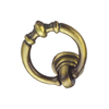 Punho de bronze antigo liga de zinco de 35mm Ring Handle Chest