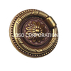 56mm antigo anel de bronze lidar com móveis lidar com ferragem liga de zinco punho