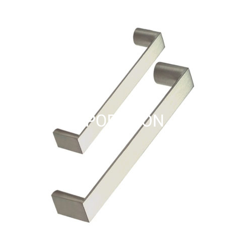 Fornecimento de fábrica 96mm liga de zinco escovado estilo T maçaneta da porta maçaneta do quarto