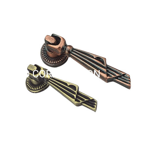 Fornecimento de fábrica em liga de zinco 60 mm de cobre antigo puxador de armário alça de guarda-roupa