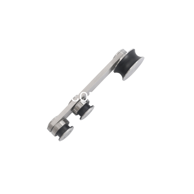 Conector de porta de vidro moderno de venda quente, sistema deslizante de banheiro de aço inoxidável