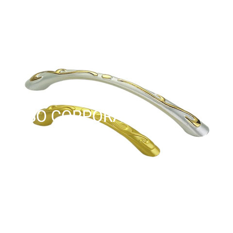 Punho europeu do armário do punho da tabela do punho do armário da prata 128mm do estilo do OEM