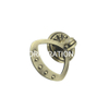 Venda quente 45mm liga de zinco antigo anel de bronze alça gaveta