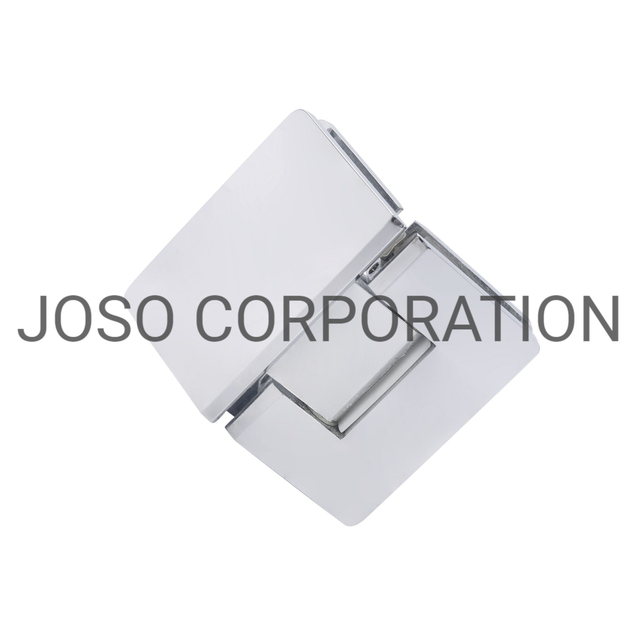 Dobradiça ajustável de 135 graus Dobradiça de latão Dobradiça de banheiro Dobradiça de vidro Cromado brilhante