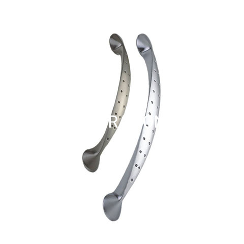 Fornecimento de fábrica personalizado em liga de zinco 96 mm com alça para móveis escovados armário de cozinha