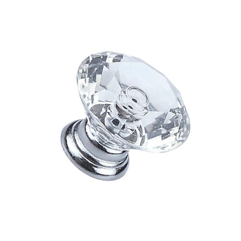 Fornecimento de fábrica 19mm 22mm 25mm gaveta de cristal alça de liga de zinco alça do gabinete