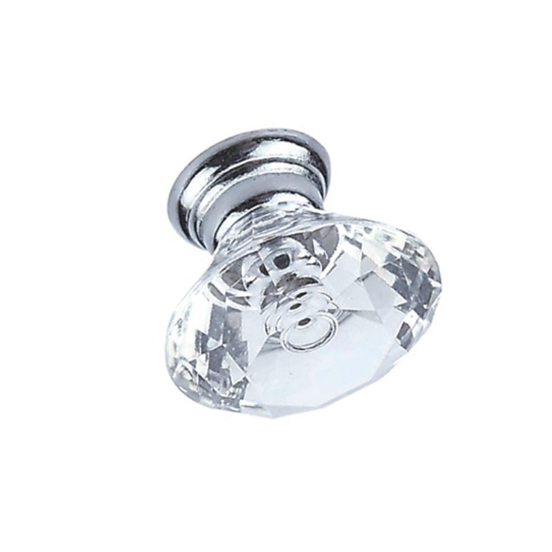 Fornecimento de fábrica 19mm 22mm 25mm gaveta de cristal alça de liga de zinco alça do gabinete