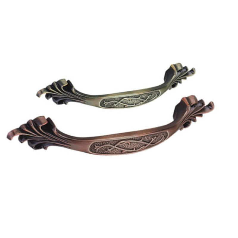Venda superior liga de zinco 64mm 96mm 128mm puxador de gaveta de cobre antigo