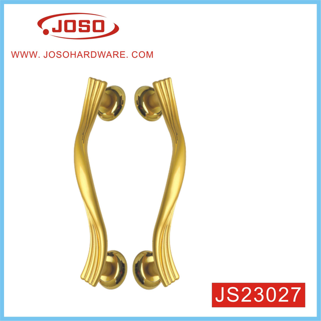 Maçaneta de porta em liga de zinco para móveis com textura elegante