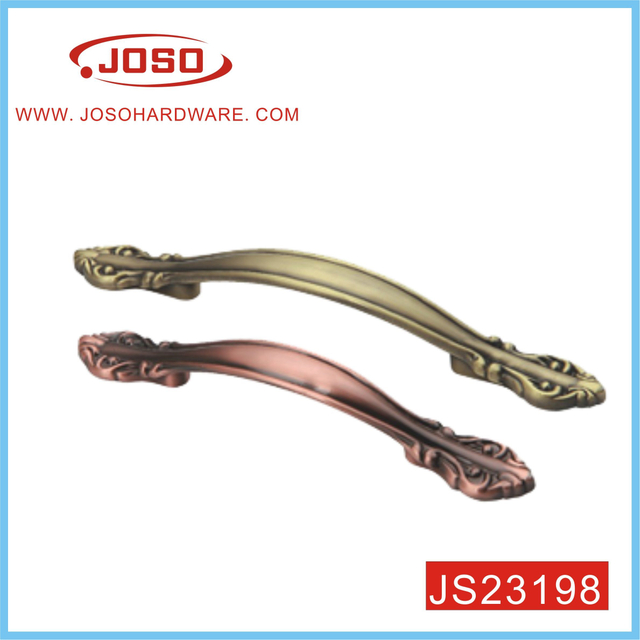 Alça de puxar em arco de latão antigo estilo retro para guarda-roupa