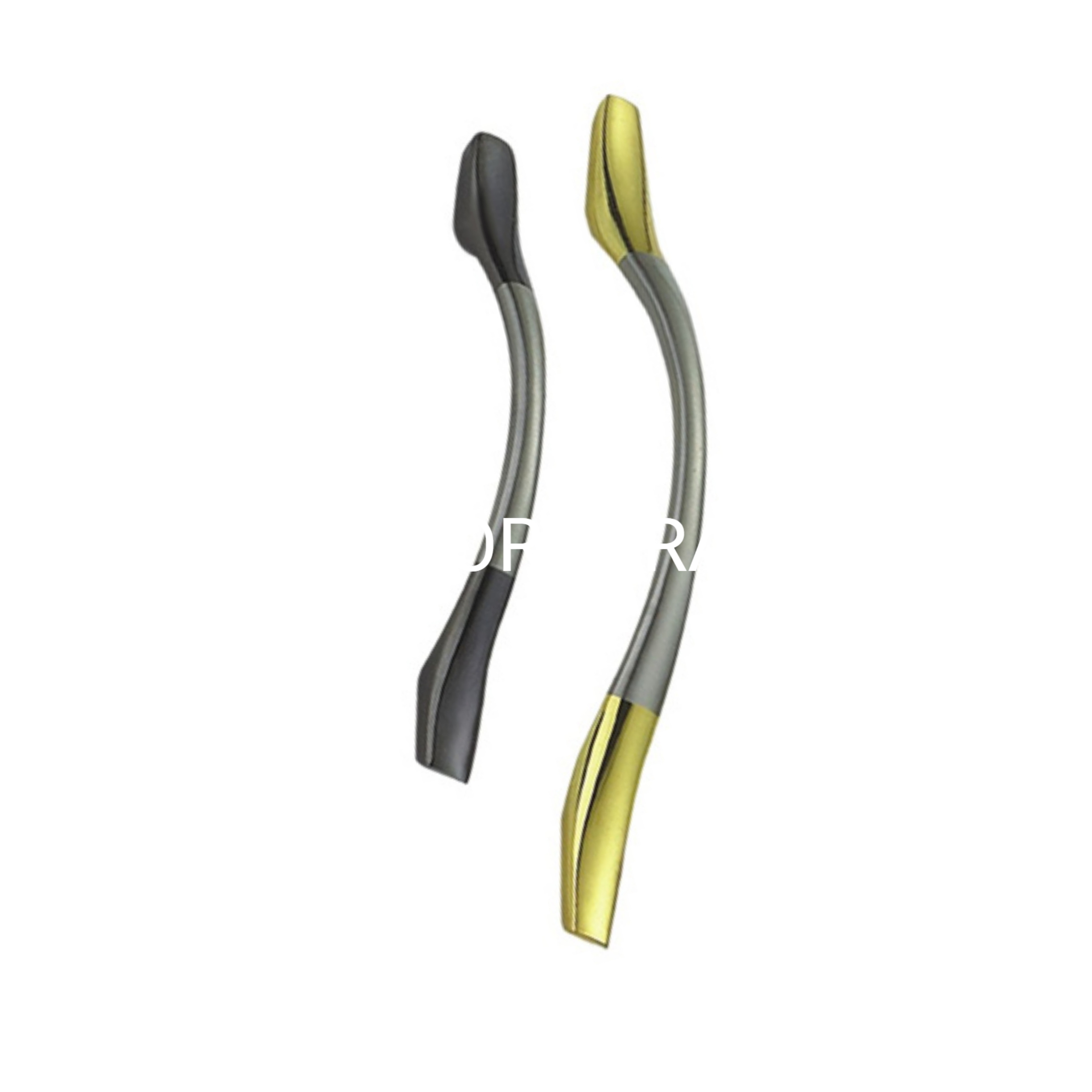 Escova de moda e alça banhada a ouro Acessórios para móveis Acessórios para portas