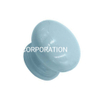 Popular cogumelo colorido de 32 mm em liga de zinco com alça azul de cerâmica para guarda-roupa