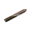 Parafuso passador de rosca dupla de aço Hardware para móveis Parafuso de madeira Parafuso para guarda-roupa
