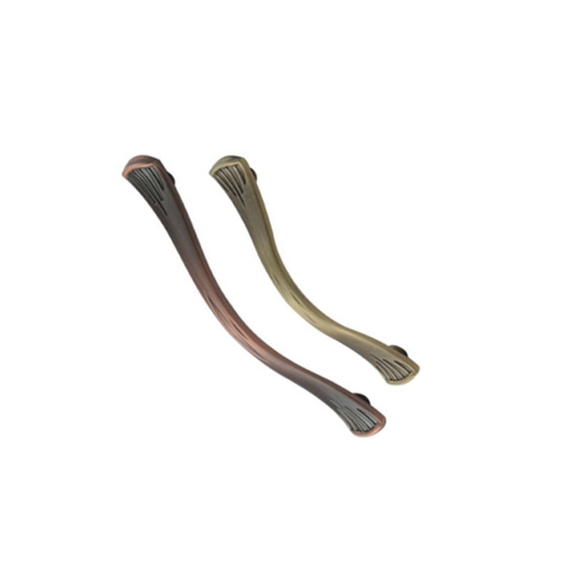 Punho de cobre antigo liga de zinco da decoração do punho de 96mm 128mm