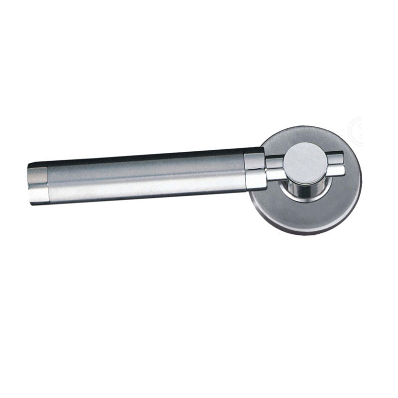 Maçaneta de cozinha com maçaneta de aço acetinado 304 sólido de 130 mm