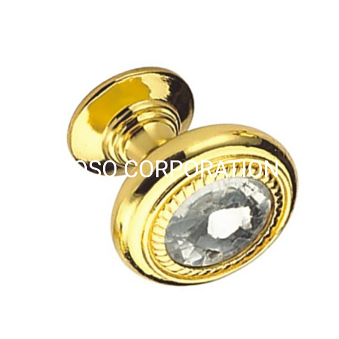 Punho liga de zinco do estilo europeu 26mm do punho dourado da cor do punho do vestuário