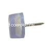 Fornecimento de fábrica de plástico transparente 18mm mesa prego deslizar conector protetor de cadeira