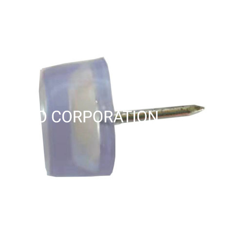 Fornecimento de fábrica de plástico transparente 18mm mesa prego deslizar conector protetor de cadeira
