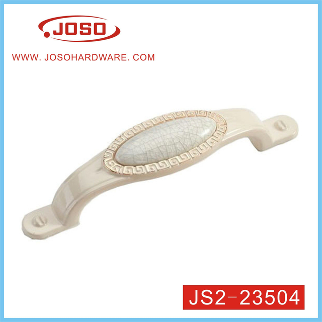 Moda estilo europeu liga de zinco com alça de cerâmica para gaveta